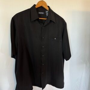 Puritan Men's Dark Short Sleeve Dress Shirt